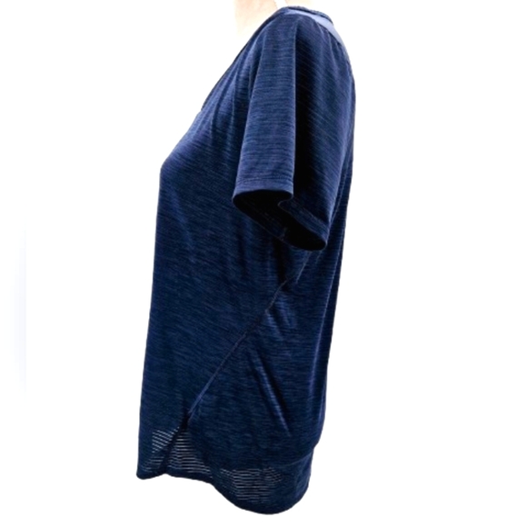 ATHLETA Navy Blue Athletic Shirt - Picture 3 of 10